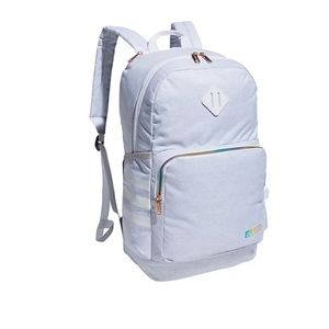 NEW! WOMENS JERSEY WHITE RAINBOW CLASSIC 3 STRIPE BACKPACK NWT